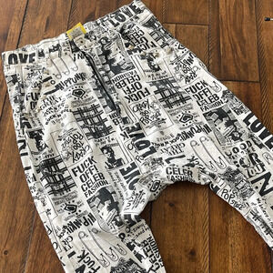 Vintage Super Lovers drop crotch 30 newspaper gothic pop punk rock streetwear